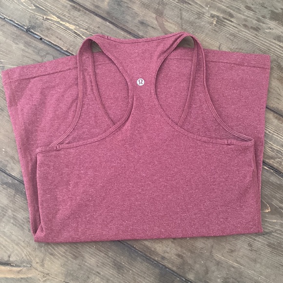 Lululemon Luon Heathered Red Cool Racerback - Picture 2 of 4